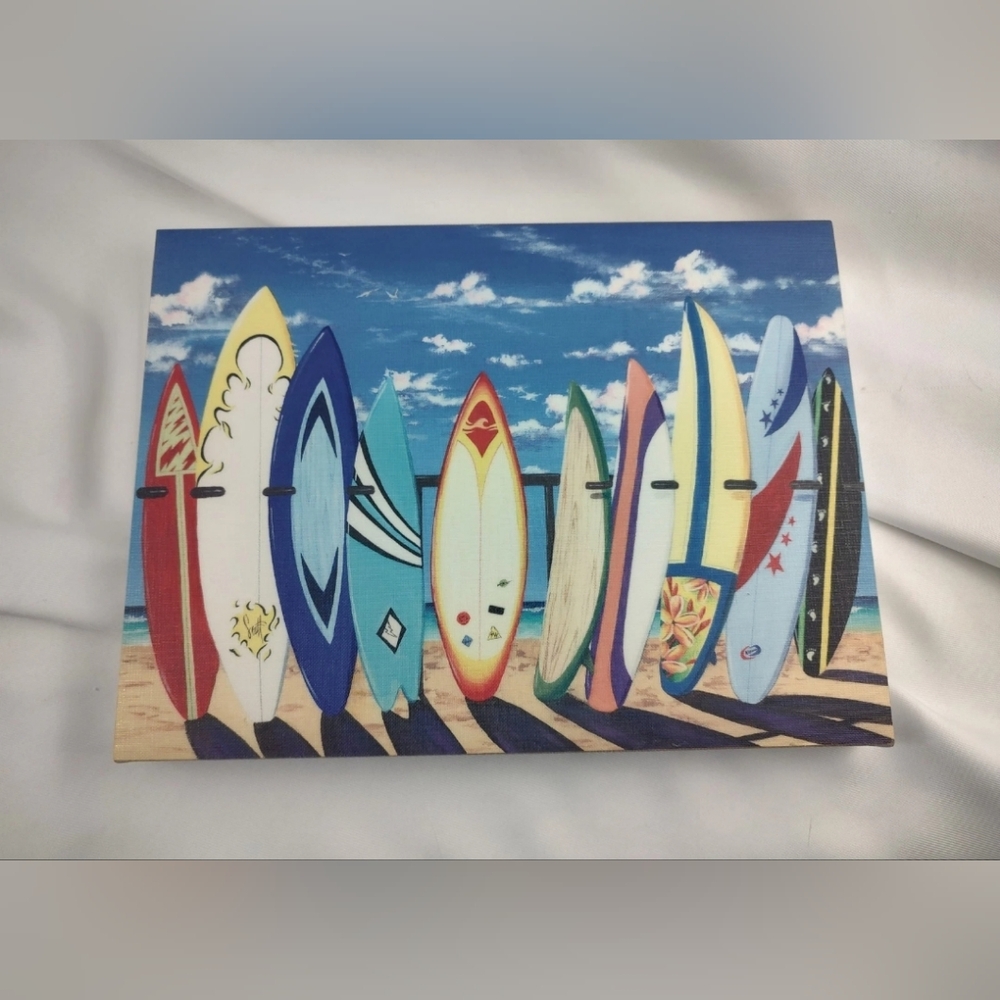 Colorful Surfboard Beach Wall Art Print 16 x 12 Beachy 2478 - Picture 5 of 5